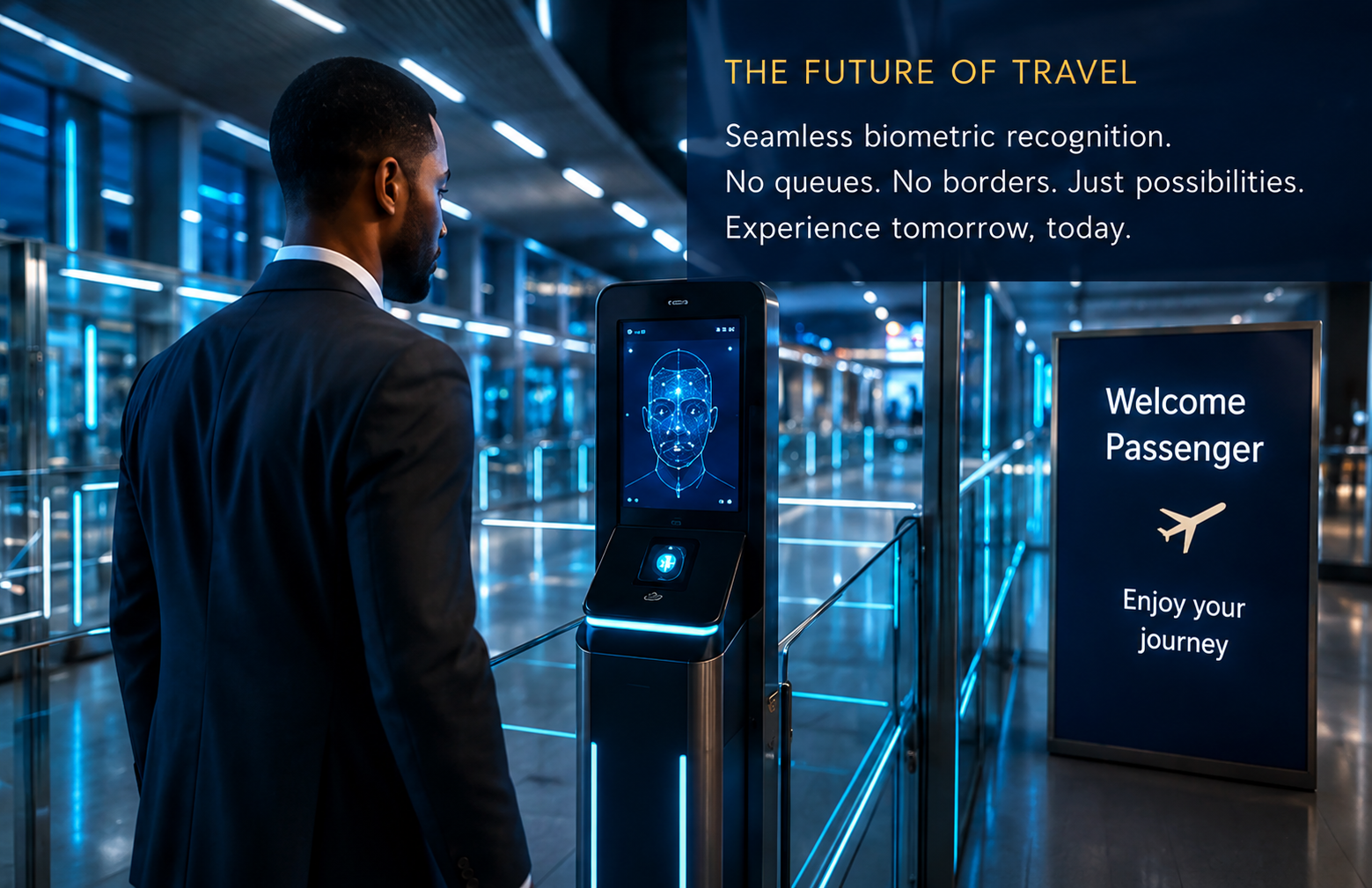 Seamless biometric recognition at a premium airport lounge